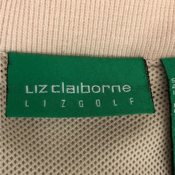 VINTAGE - LIZ CLAIBORNE GOLF Pullover Mesh Lined V-Neck Golf Shirt w/Pockets LG - Picture 5 of 9
